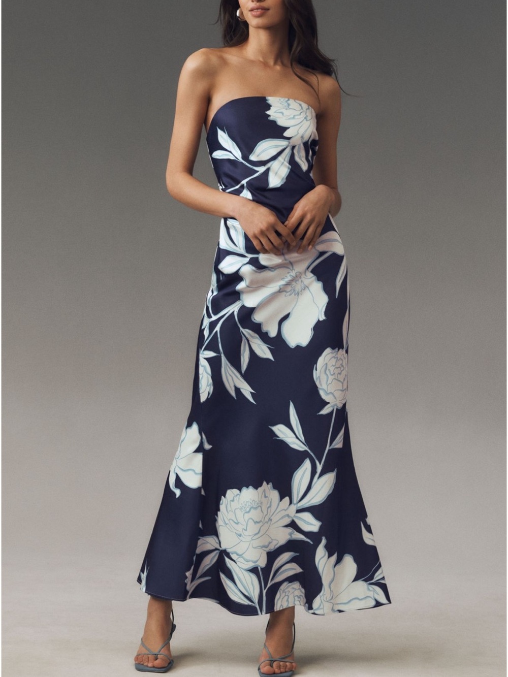 Anthropologie Significant Other Lucile Strapless Fit & Flare Maxi Dress